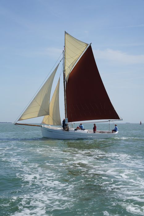 Bateau La Flèche, bac ostréicole mixte gréé en sloop