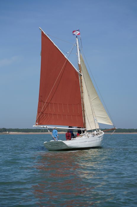 bateau La Flèche, bac ostréicole mixte gréé en sloop