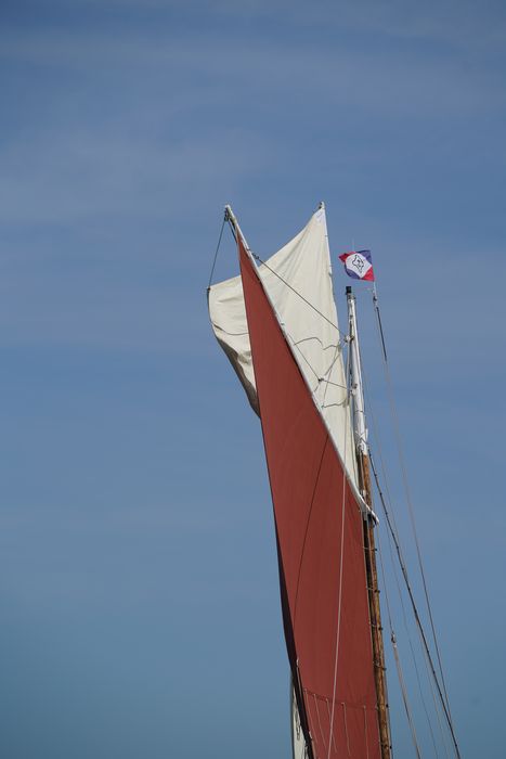 bateau La Flèche, bac ostréicole mixte gréé en sloop