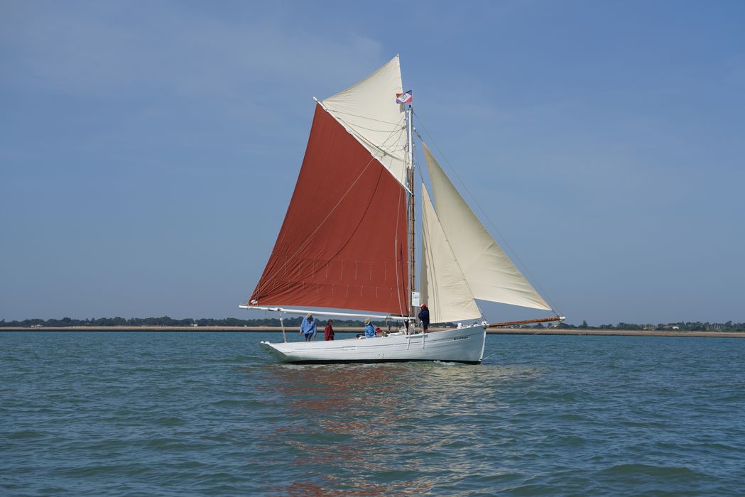 bateau La Flèche, bac ostréicole mixte gréé en sloop
