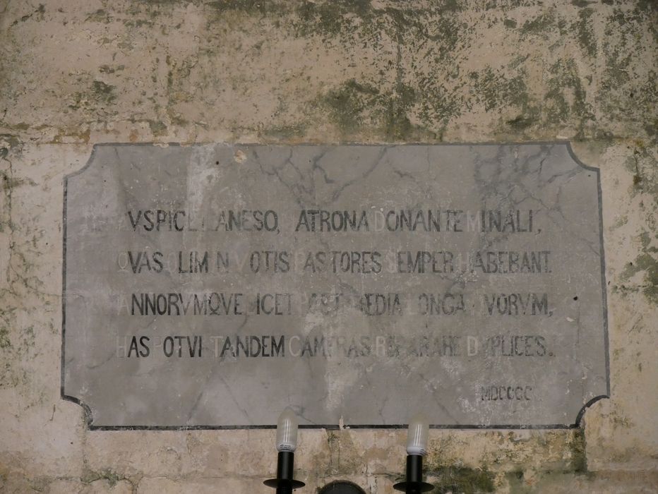 détail d’une inscription peinte