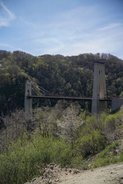 vue générale du viaduc dans son environnement depuis le Nord-Ouest