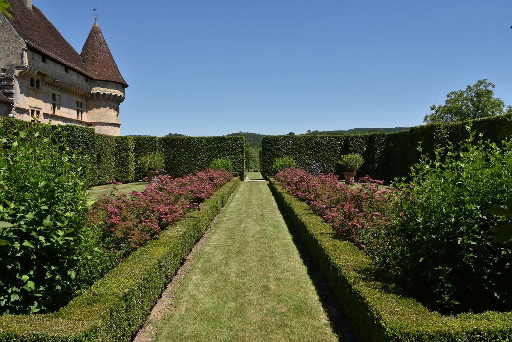 broderies (art topiaire), massif fleuri