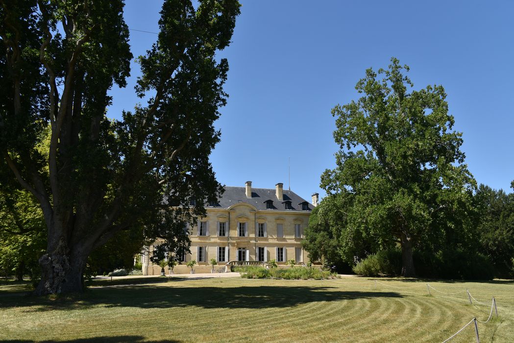arbres remarquables, façade Sud-Est du Château