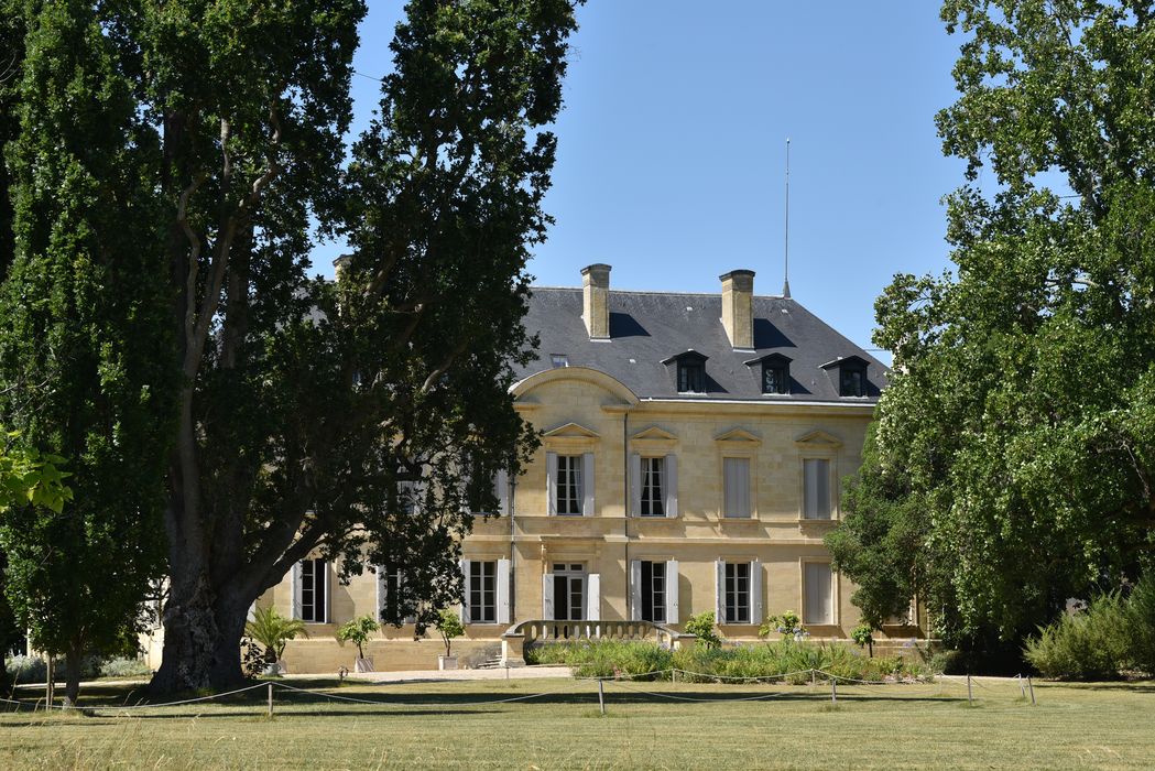 arbres remarquables, façade Sud-Est du Château