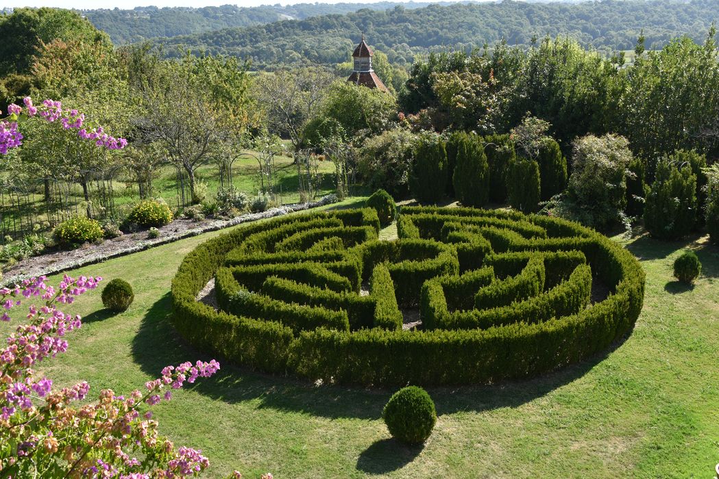 labyrinthe en bordures (art topiaire)