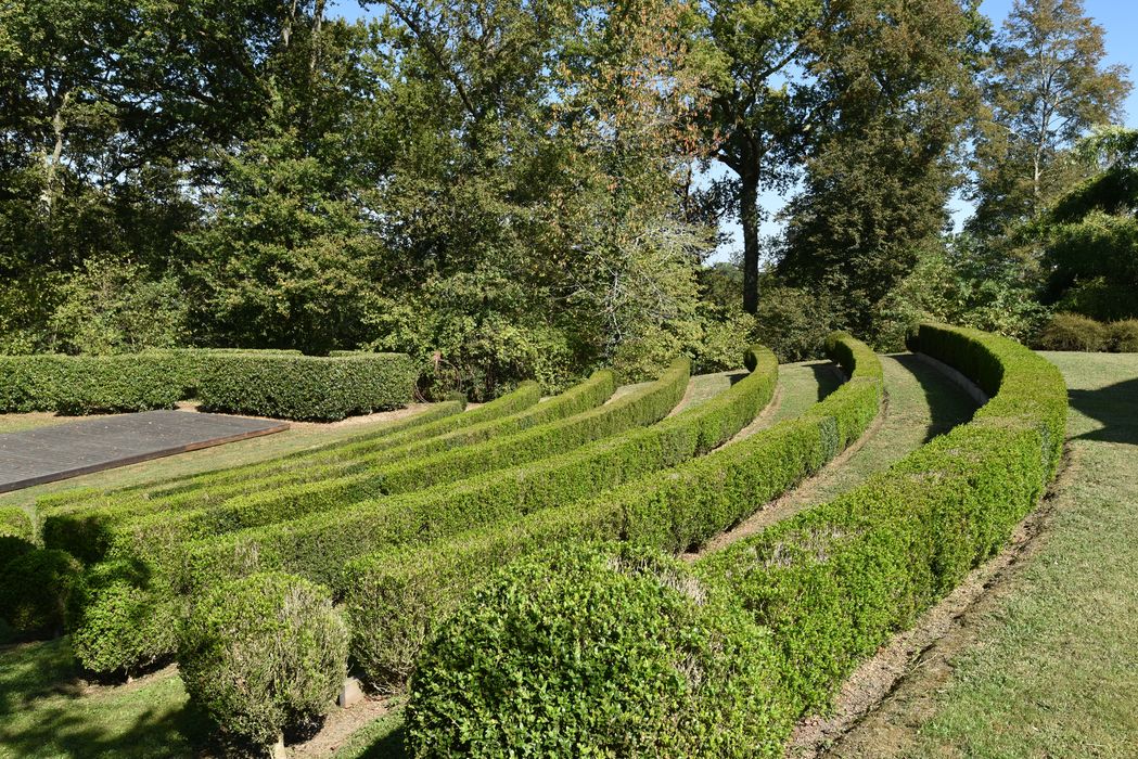théâtre de verdure, broderies (art topiaire)