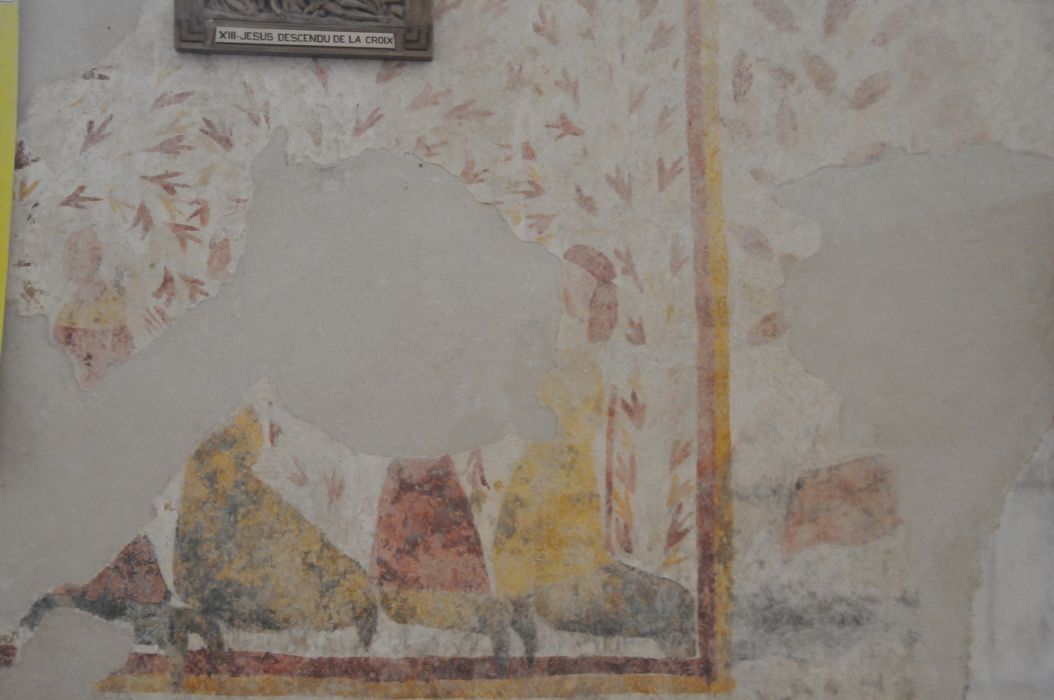 peinture monumentale : Saint Christophe, détail