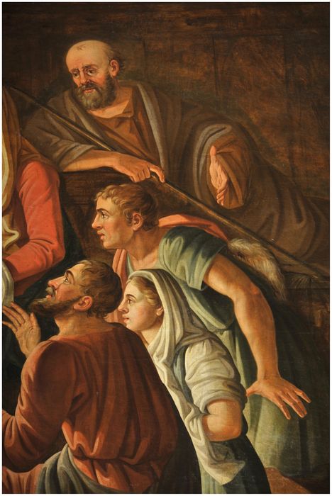 tableau : Adoration des bergers, détail