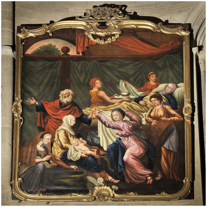 tableau : Naissance de la Vierge ; cadre