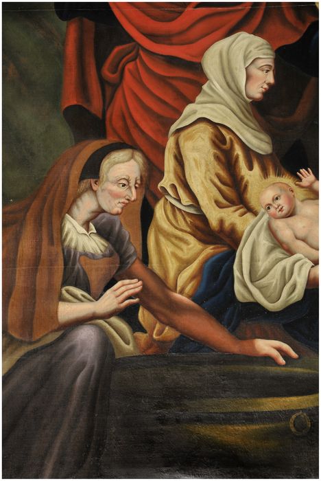 tableau : Naissance de la Vierge, détail