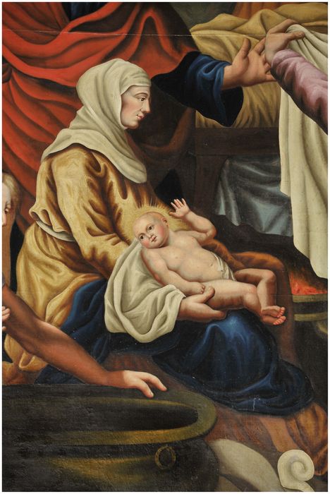 tableau : Naissance de la Vierge, détail