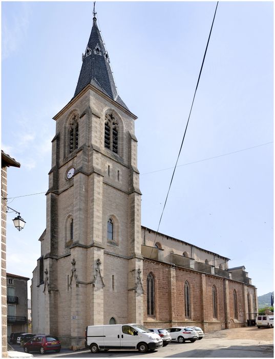 Eglise (ancienne cathédrale) : Ensemble sud-ouest, vue générale