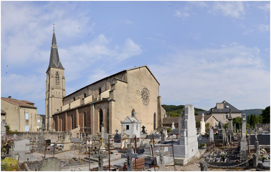 Eglise (ancienne cathédrale) : Ensemble sud-est, vue générale