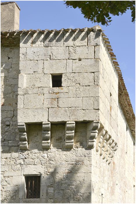 façade sud, tourelle d’angle sud-est
