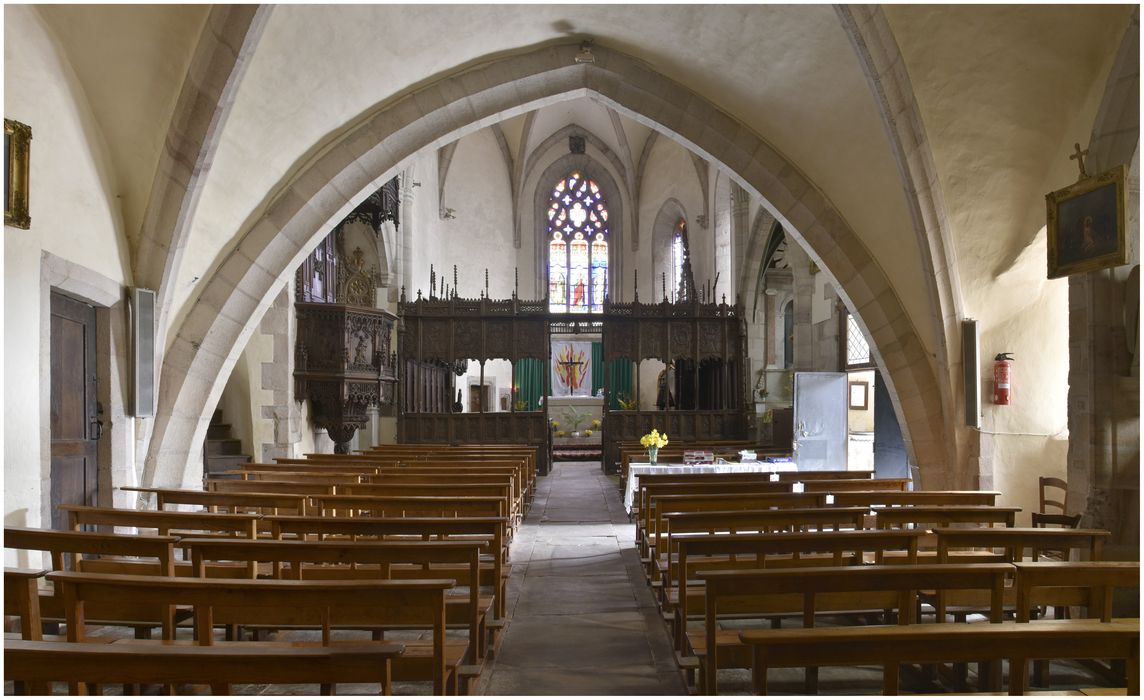 Eglise Saint-Géraud : Nef, vue générale