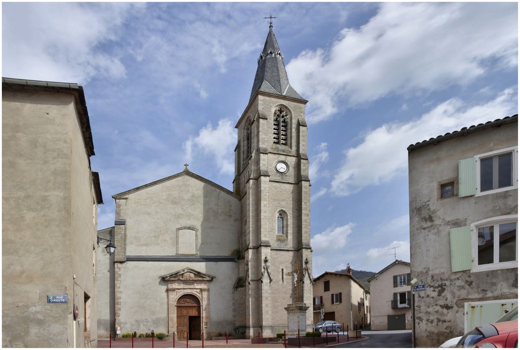 Eglise (ancienne cathédrale) : Façade occidental, vue générale