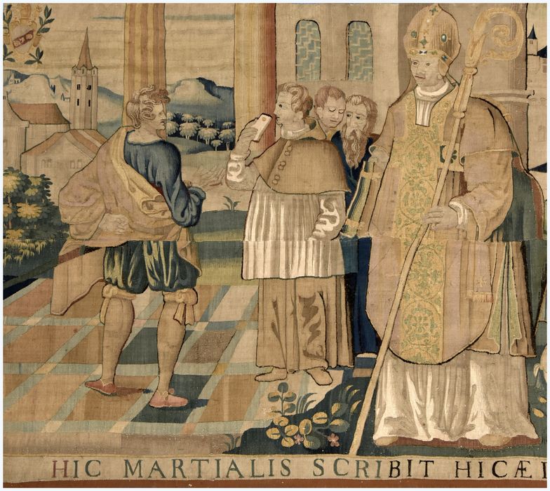 pièce murale : Saint Martial, détail