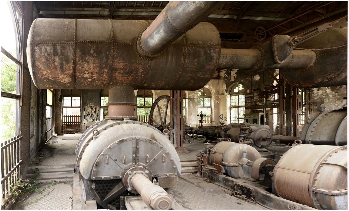 Bâtiment des soufflantes et l’ensemble de ses installations techniques, vue partielle des installations