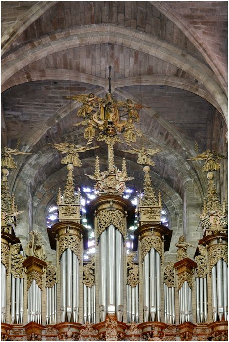 orgue de tribune : Buffet d'orgue, vue partielle