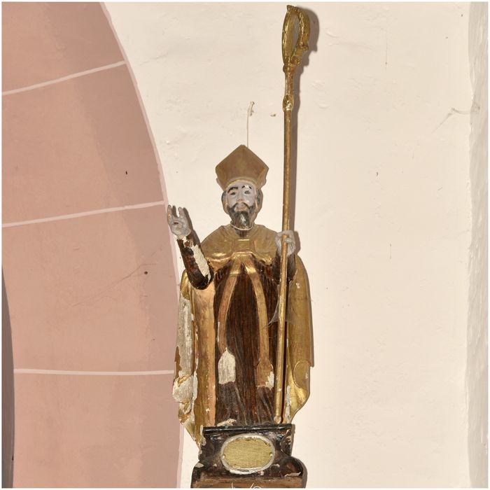 Statue-reliquaire (statuette) : Saint Amans