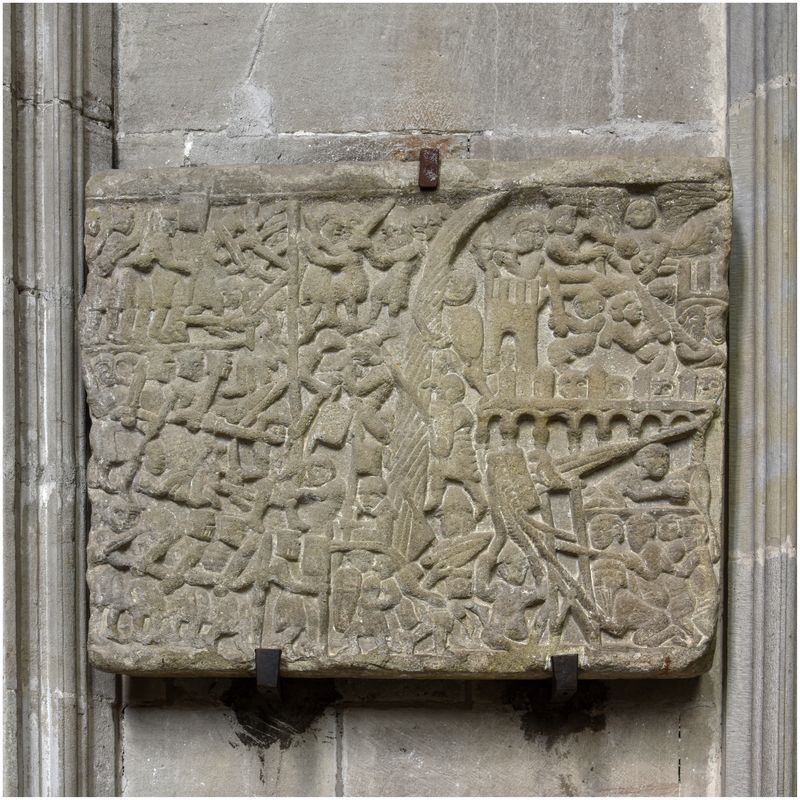 Bas-relief : Le siège de Toulouse