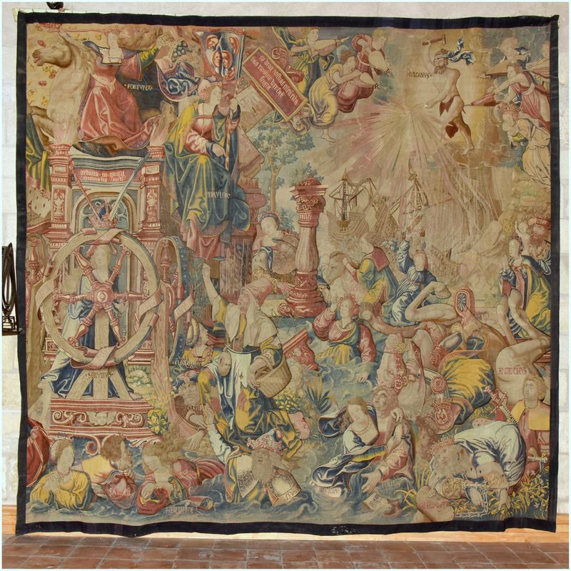 Tapisserie. Allégorie de la Fortune, 16e siècle, atelier flamand, classée MH le 30/09/1911.