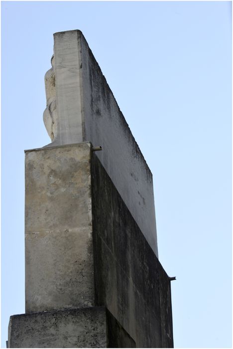 Vue de la face postérieure de la partie haute du monument.