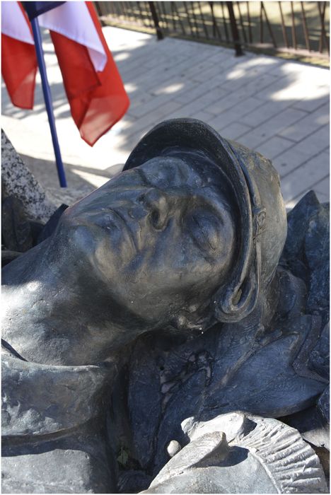 Soldat. Détail du visage.