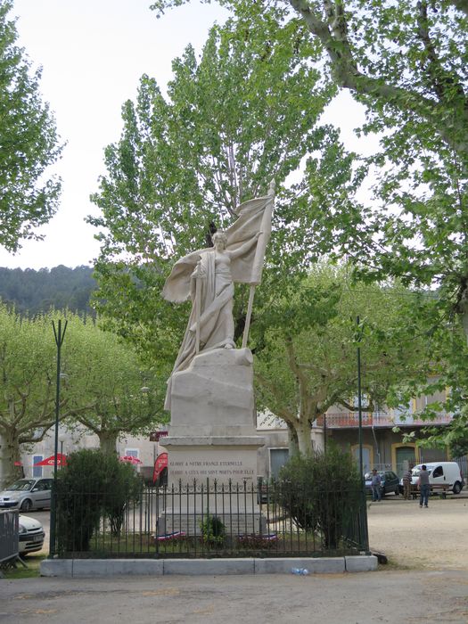 Vue d'ensemble du monument. Oeuvre de Auguste Carli.