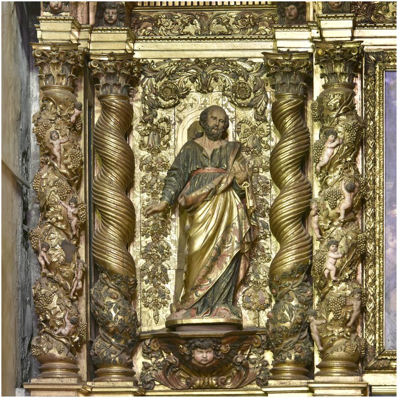 Retable de sainte Eulalie et de sainte Julie. Saint Pierre.