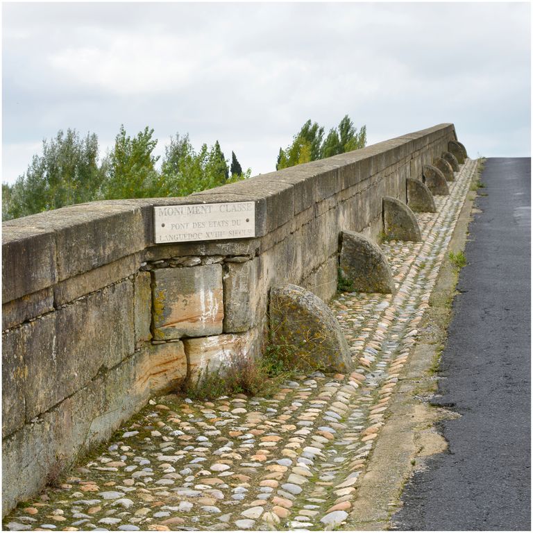 Tablier et parapet du pont.