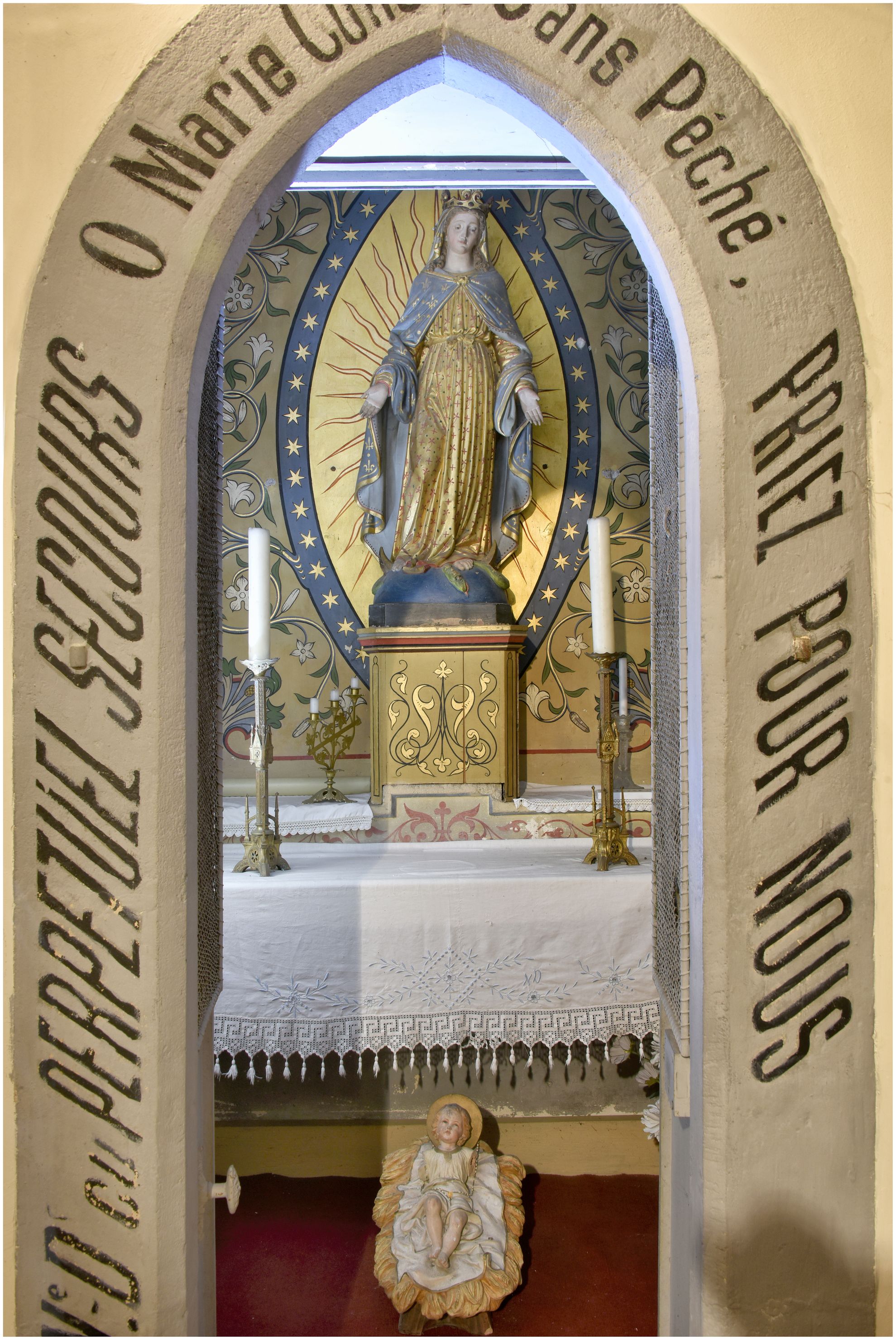 Chapelle du chœur. Notre Dame conçue sans péché.