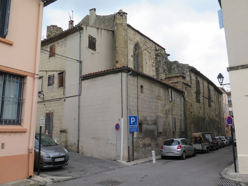 Chevet et côté sud de l'église des Augustins.