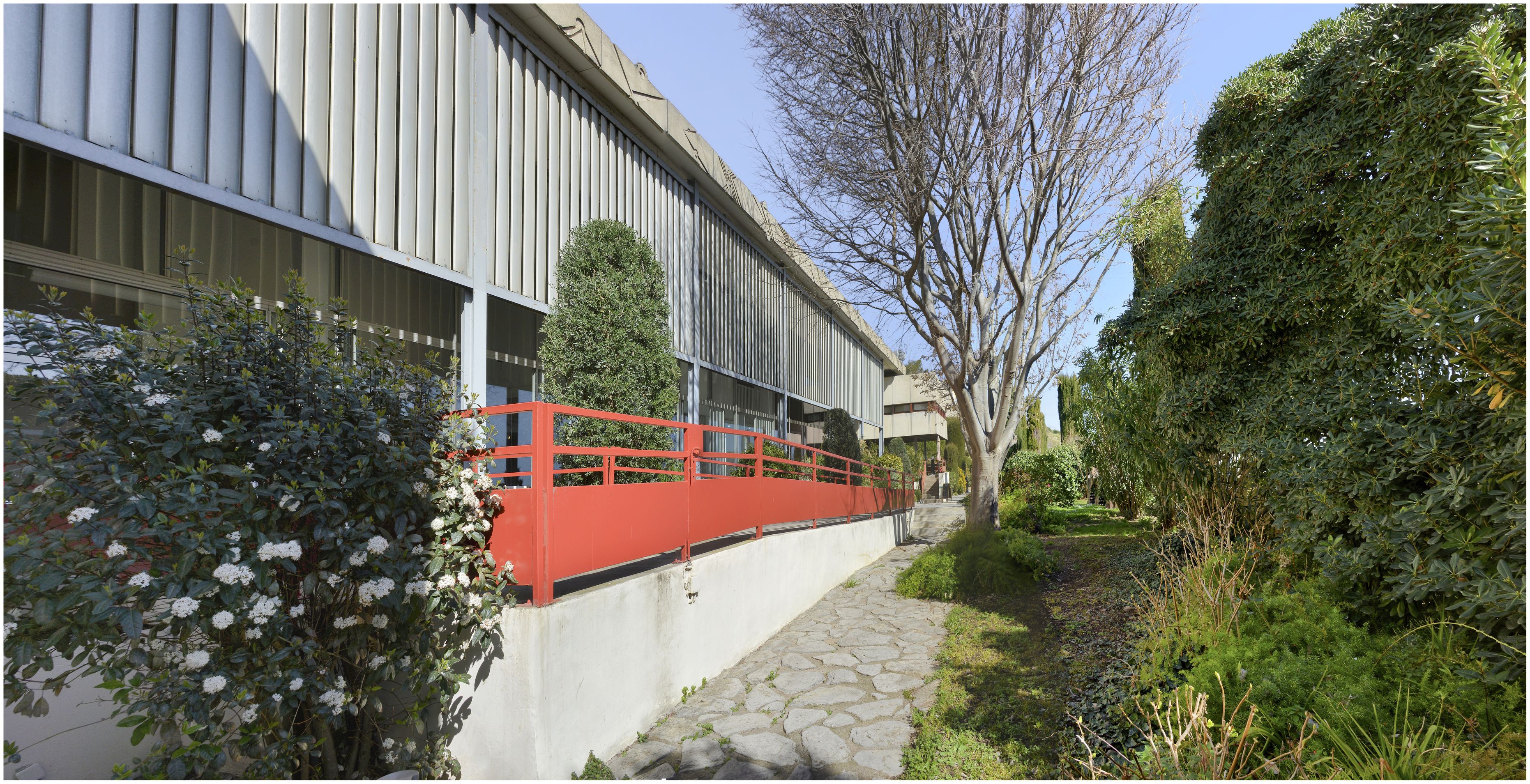 Entrée du musée. Jardin méditerranéen.