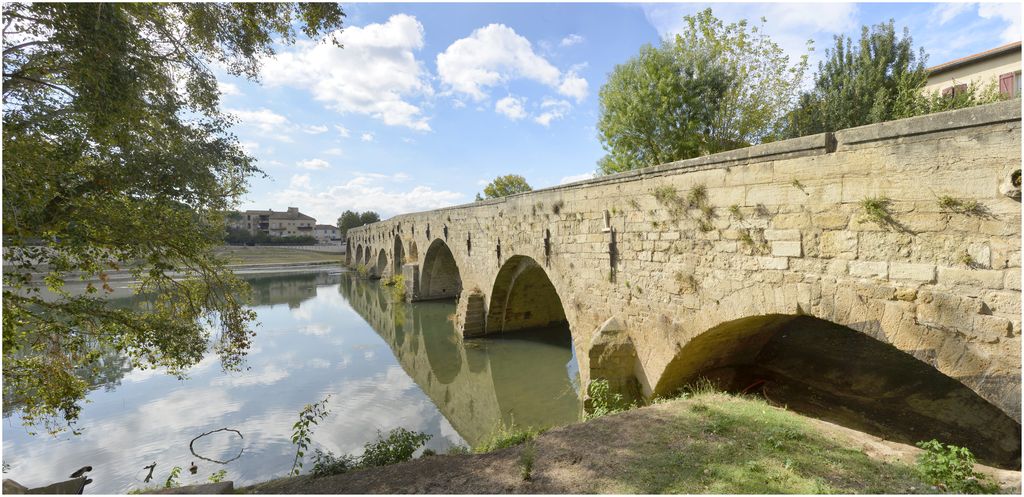 Les arches sur le lit majeur de l’Or, depuis l’aval.