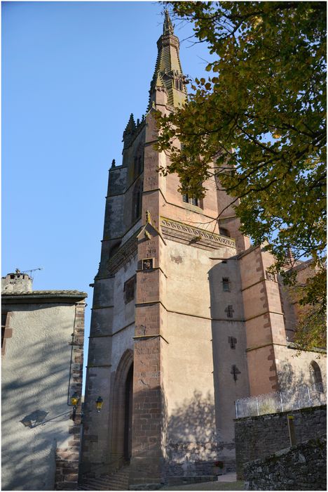 Clocher, élévation ouest et sud