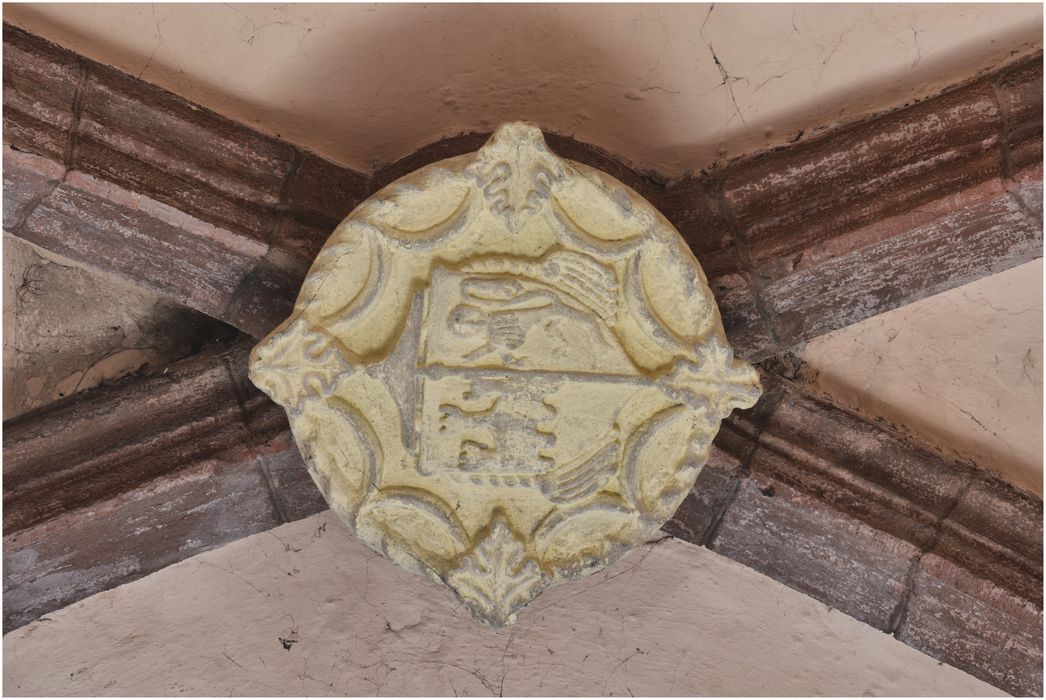 Chapelle des fonts baptismaux,  clef de voûte