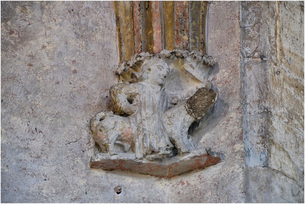 4e chapelle nord (chapelle Saint-Michel), détail d’un culot