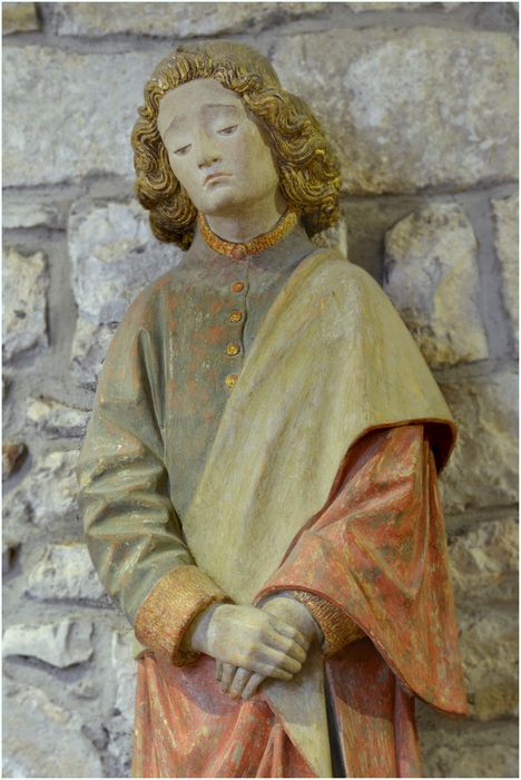 statue : Saint Jean, vue partielle