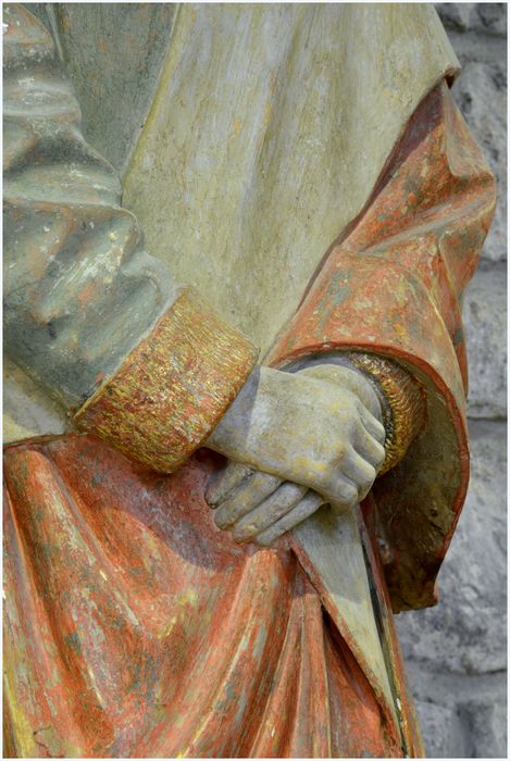statue : Saint Jean, détail