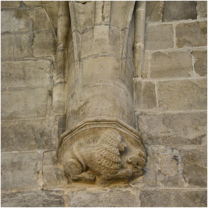 chapelle, détail d’un culot historié