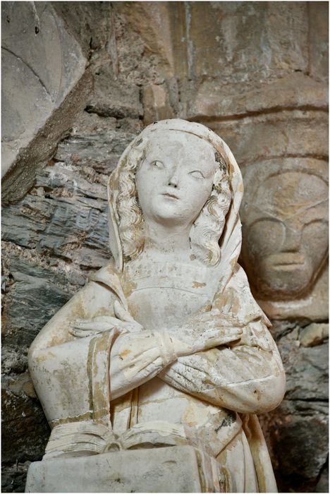 statue : Vierge de l’Annonciation, vue partielle