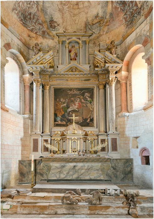 retable du maître-autel, tableau : Adoration des bergers (l’)