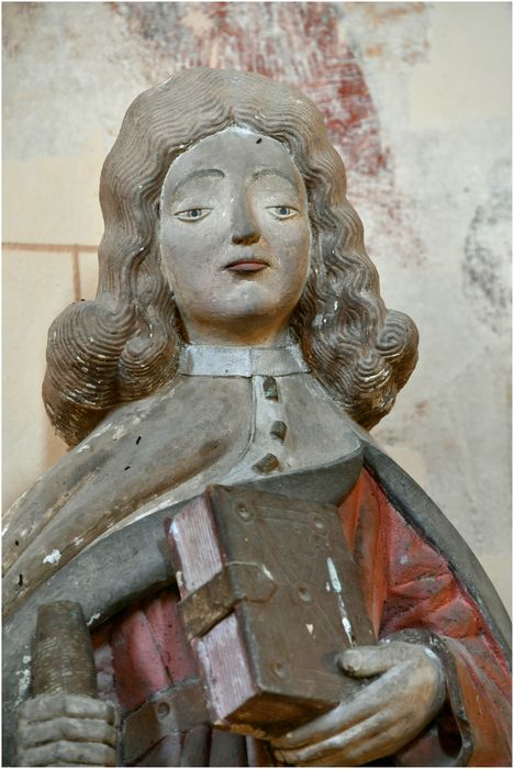 statue : saint Jean l'évangéliste, vue partielle