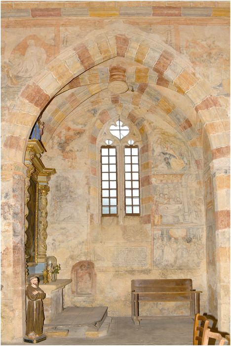 3e chapelle sud, peintures monumentales