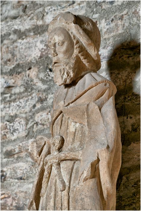 statue : Saint Jacques, profil