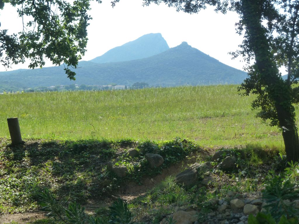 Emplacement du couvent avec vue sur le Pic Saint-Loup.