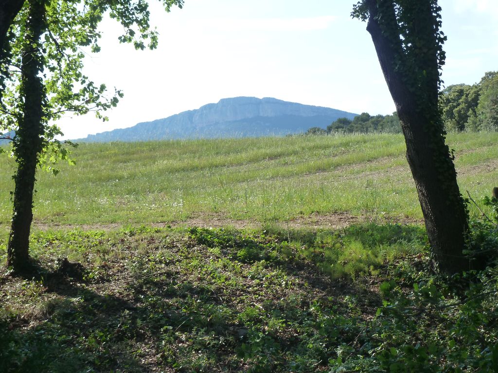 Emplacement du couvent avec vue sur la montagne de l’Hortus.