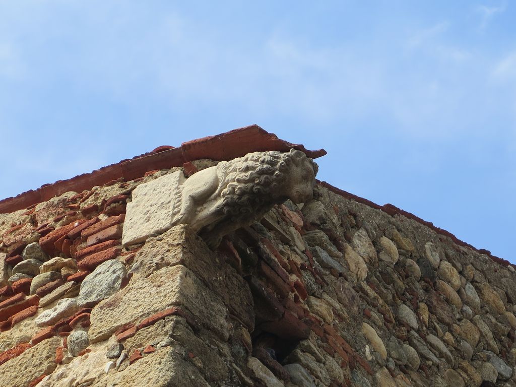 Chevet côté sud. Gargouille, lion à crinière ondulée.